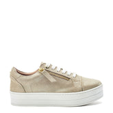 Abbee Gold Leather Trainers