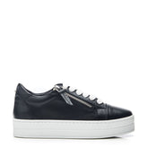 Abbiy Black Leather Leather Trainers