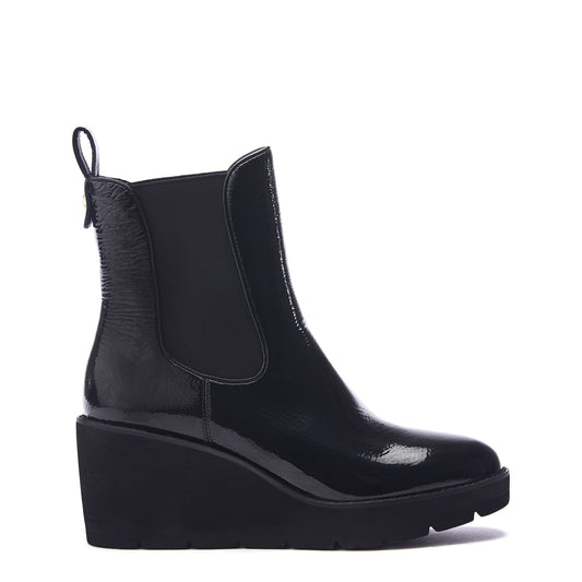 Allby Black Patent Patent Boots