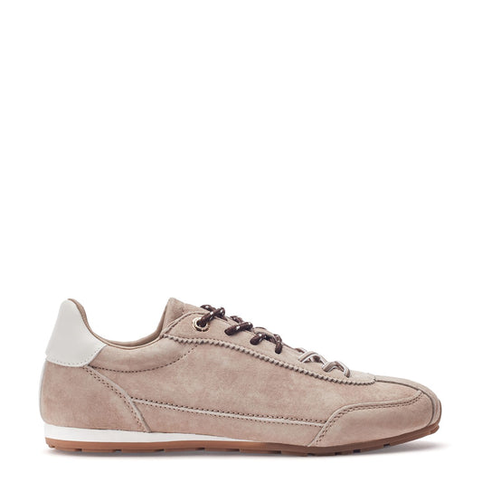 Ares Taupe Suede Trainers