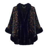 Aurora Poncho Navy Textile