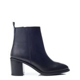 Fleur Black Leather Boots