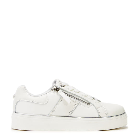 Bacary White Porvair Trainers