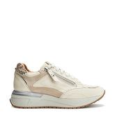 Beeli Off White Leather Trainers