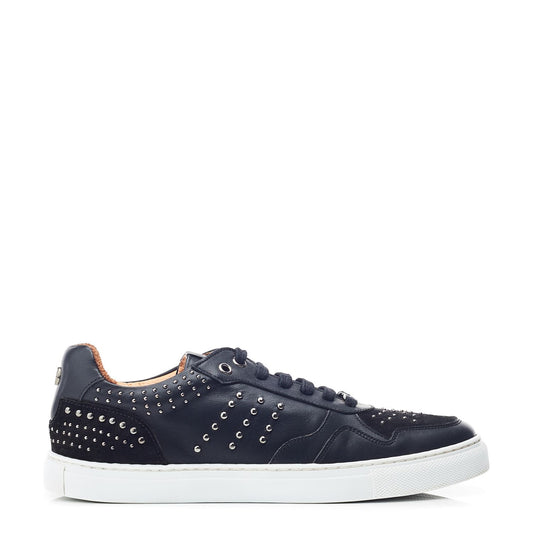Betee Black Leather Trainers