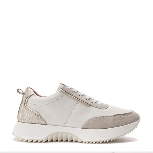 Blaza Off White Leather Trainers