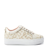Buttercupp Off White Leather Trainers