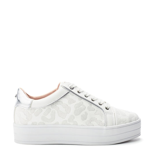Buttercupp White Leather Trainers