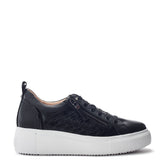 Calise Black Leather Trainers