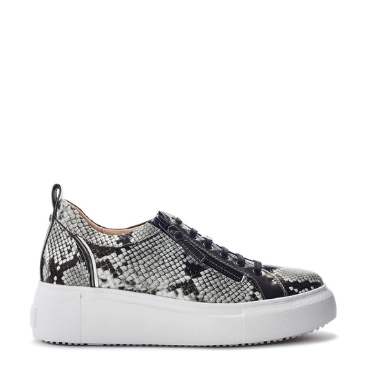 Calise Natural Snake Leather Trainers