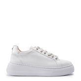 Candi White Leather Trainers