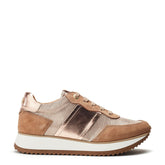Daffodil Rose Gold Leather Trainers