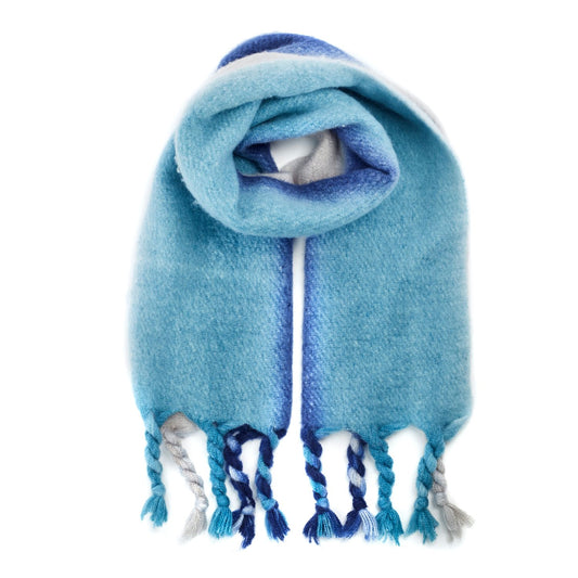 Dahlia Scarf Blue Polyester