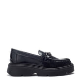 Eisa Black Leather Shoes