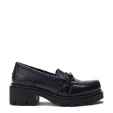 Elsana Black Leather Shoes