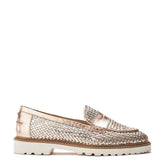 Eunice Rose Gold Leather Shoes