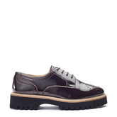 Evranna Dark Brown Patent Leather Shoes