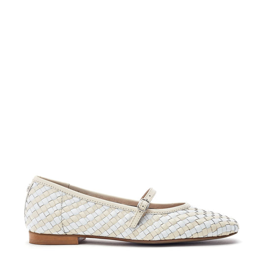 Eyana White Leather Shoes