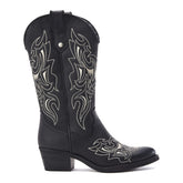 Fantelene Black Leather Boots