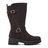 Farrar Dark Brown Suede Boots