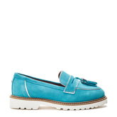 Feadrina Turquoise Suede Shoes