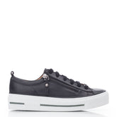 Filician Black Leather Trainers