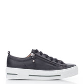 Filician Black Leather Trainers
