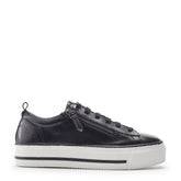Flissie Black Leather Trainers