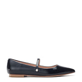 Flower Black Patent Leather Shoes