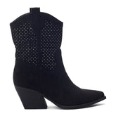 Gailaen Black Alcantara Boots