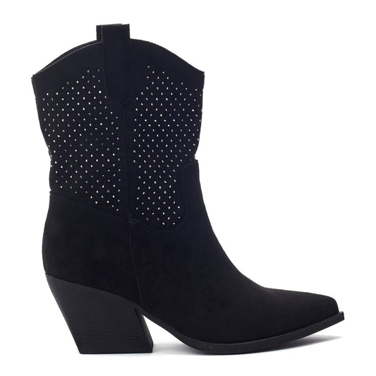 Gailaen Black Alcantara Boots