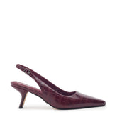 Gasella Burgundy Patent Mocc Croc Shoes