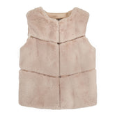 Gianna Gilet Cream Faux Fur