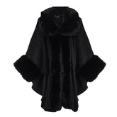 Gloria Poncho Black Textile