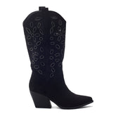 Gloribel Black Alcantara Boots