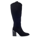 Goldyn Black Alcantara Boots