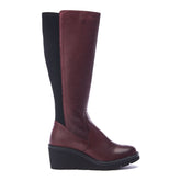 Harpette Burgundy Leather Boots