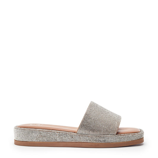 Jelena Silver Diamante Sandals