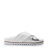 Jessa White - Silver Leather Sandals