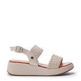 Kaccia Off White Leather Sandals