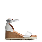 Karia White Leather Sandals