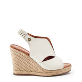 Keerah Off White Leather Sandals