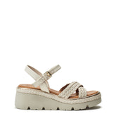 Keroya Off White Leather Sandals