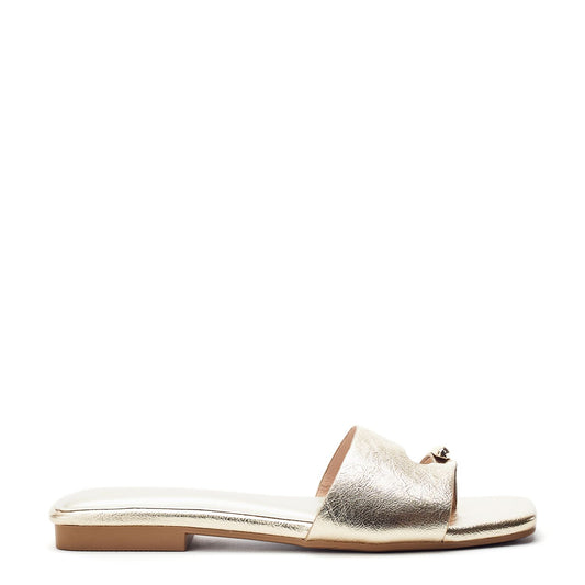Leera Gold Porvair Sandals