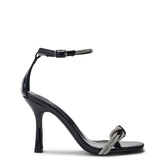 Lezara Black Porvair Sandals