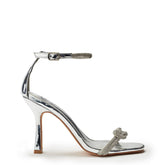 Lezara Silver Porvair Sandals