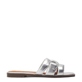 Liatris Silver Leather Sandals