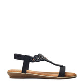 Lilisha Black Porvair Sandals