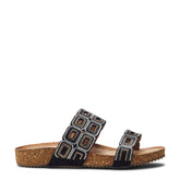 Lynora Black Porvair Sandals