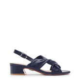 Macarena Navy Leather Sandals